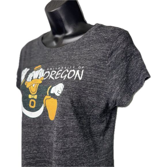 Retro Funny University Oregon Ducks Butt Double Sided Women Medium Sleeve Gray - Picture 4 of 5